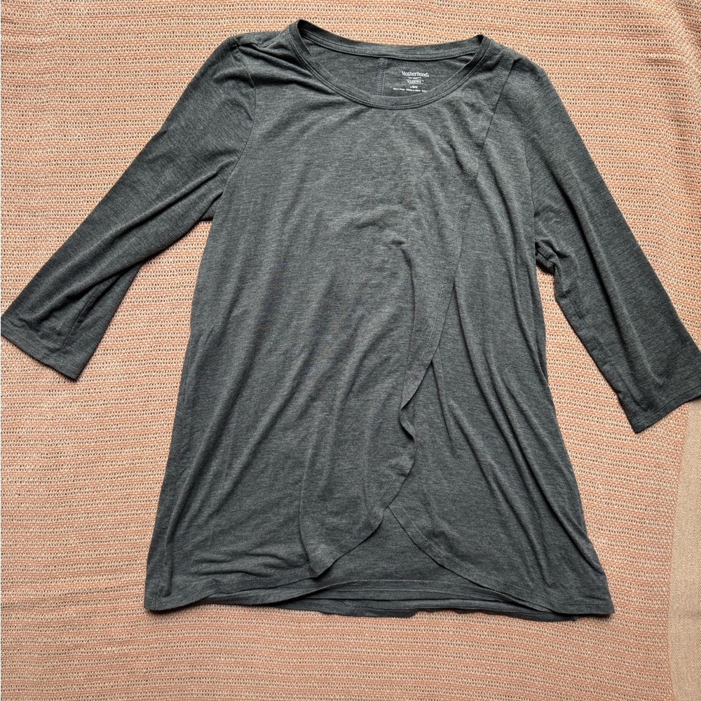 Motherhood Nursing Long Sleeve Petal Top